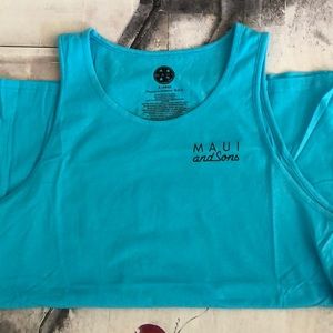 Maui & Sons Tank Top Men’s XL Pacific Blue